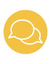 Pictogramme bulle conversation